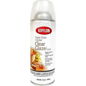 Pack of 2 - New Krylon Triple Thick Crystal Clear Glaze 11 oz Spray